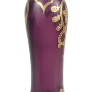 Art Nouveau vase in enamelled glass, Bohemia, 1900-1910