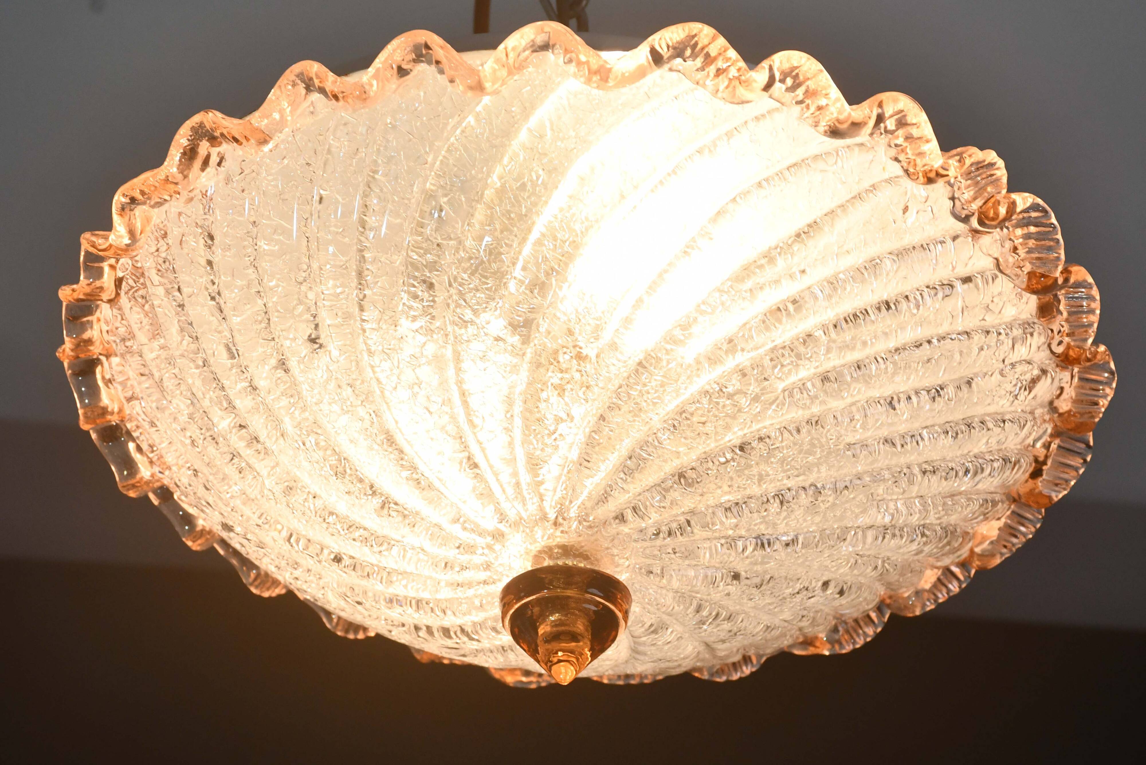 Lustre en verre de Murano Lady Pink, Murano, 1970