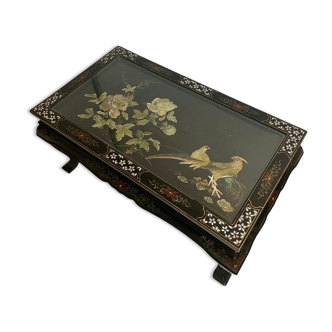 Chinese jade/mother-of-pearl coffee table