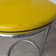 Vintage Yellow Bar Table: Chrome Bauhaus Style, 1970s High Coffee Table