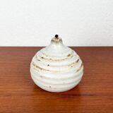 Mid-century modern pottery oil lamp by Ulla Nilsson for Arvika, 1960s.