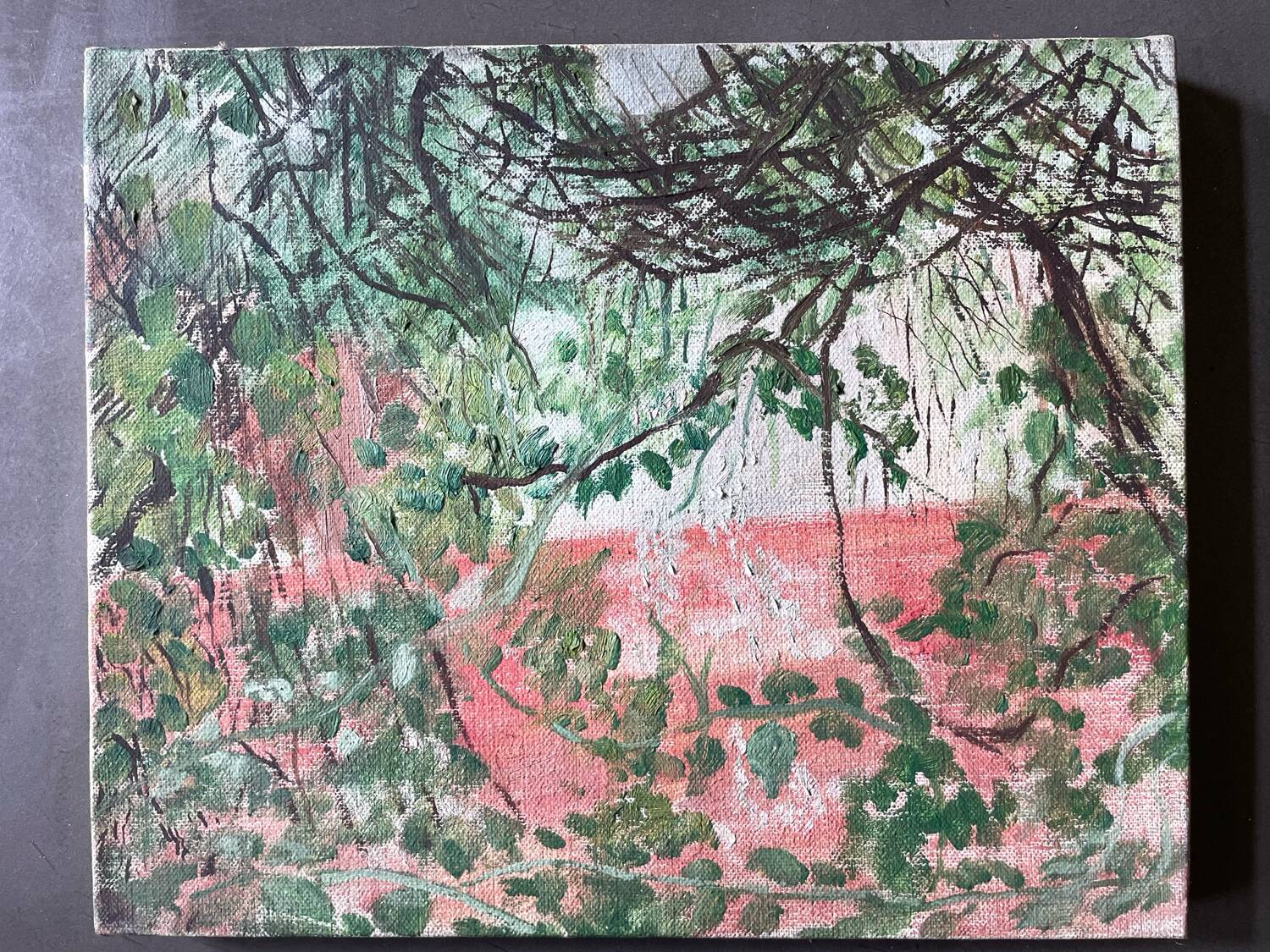 Vintage 70s landscape painting