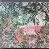 Vintage 70s landscape painting