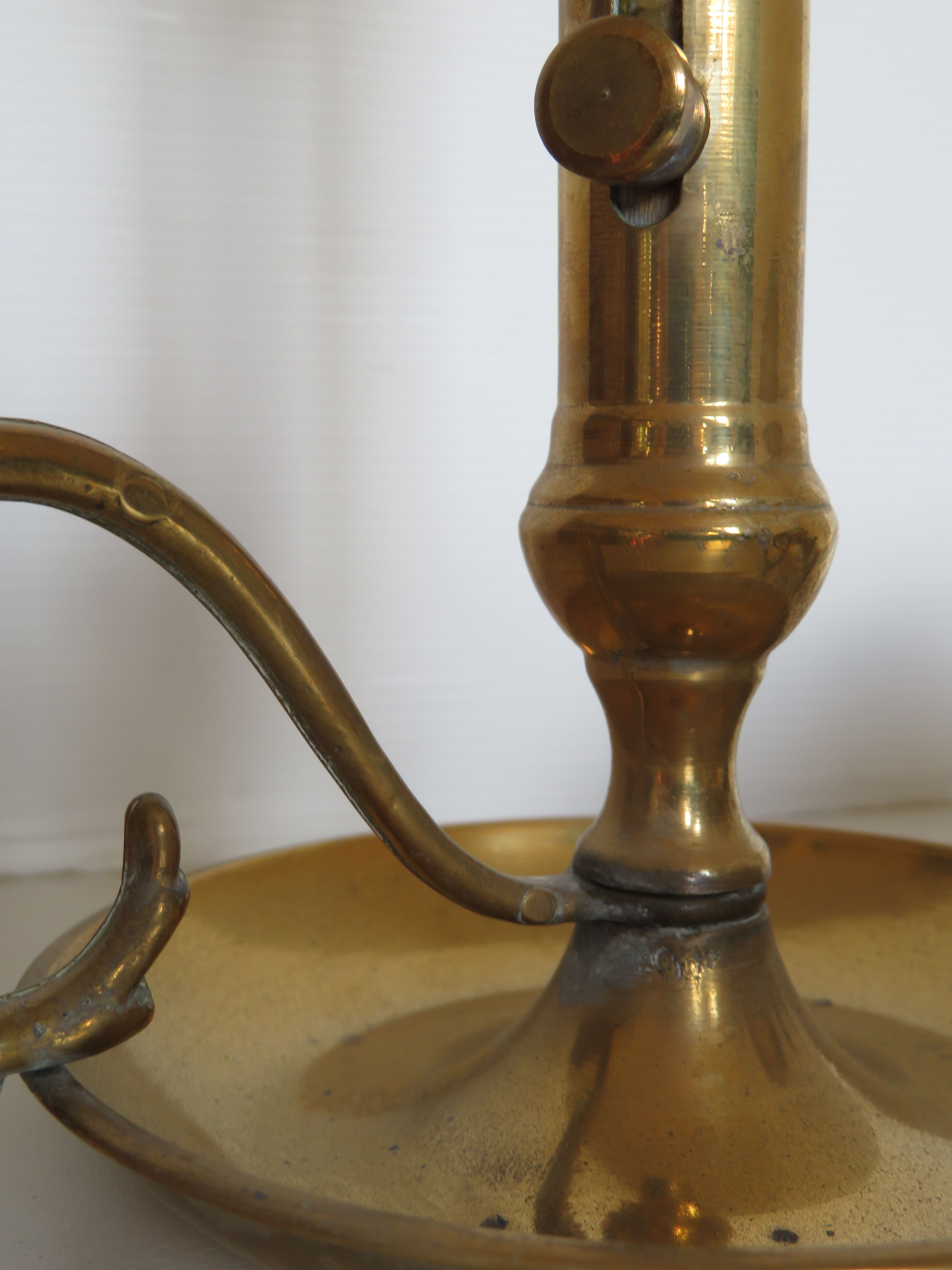 Antique brass candlesticks