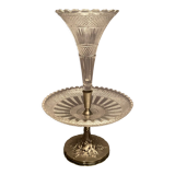 Centerpiece cup enhanced vase cornet crystal Val Saint Lambert late nineteenth