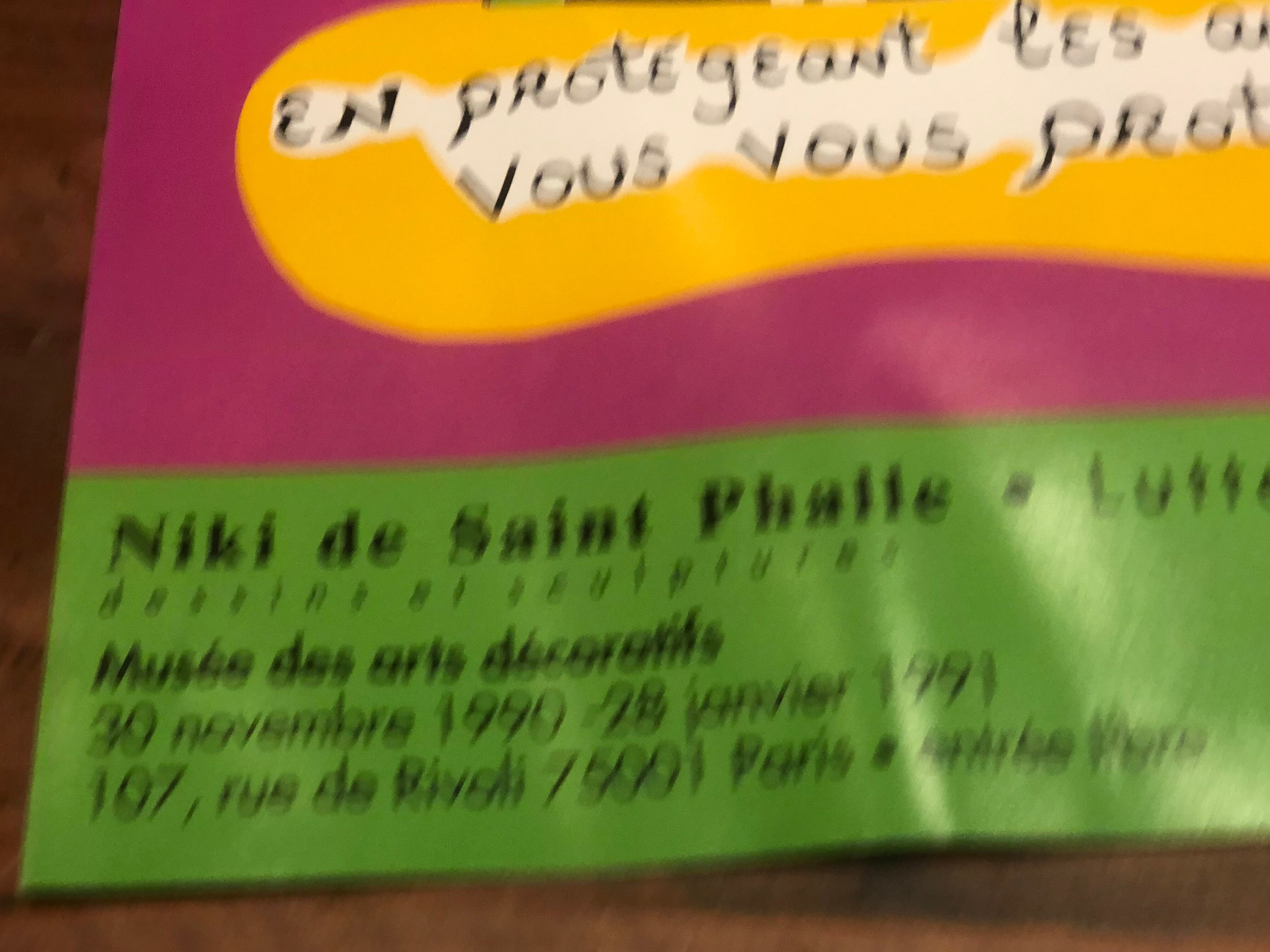 Original poster Niki de Saint Phalle 1990