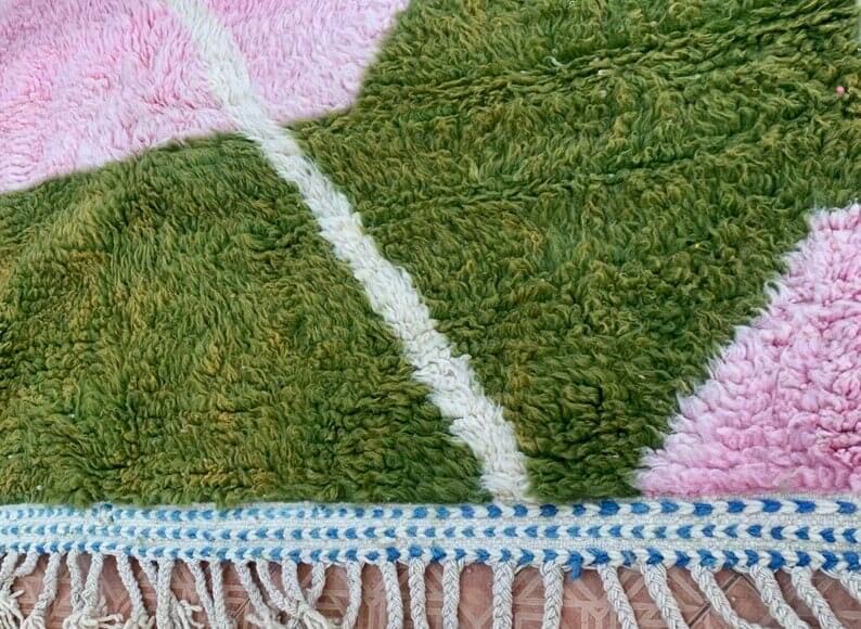 Handmade pure wool rug, size 150 x 250 cm