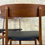 2x 60s 70s teak dining chair by Farstrup Møbler Made in Denmark