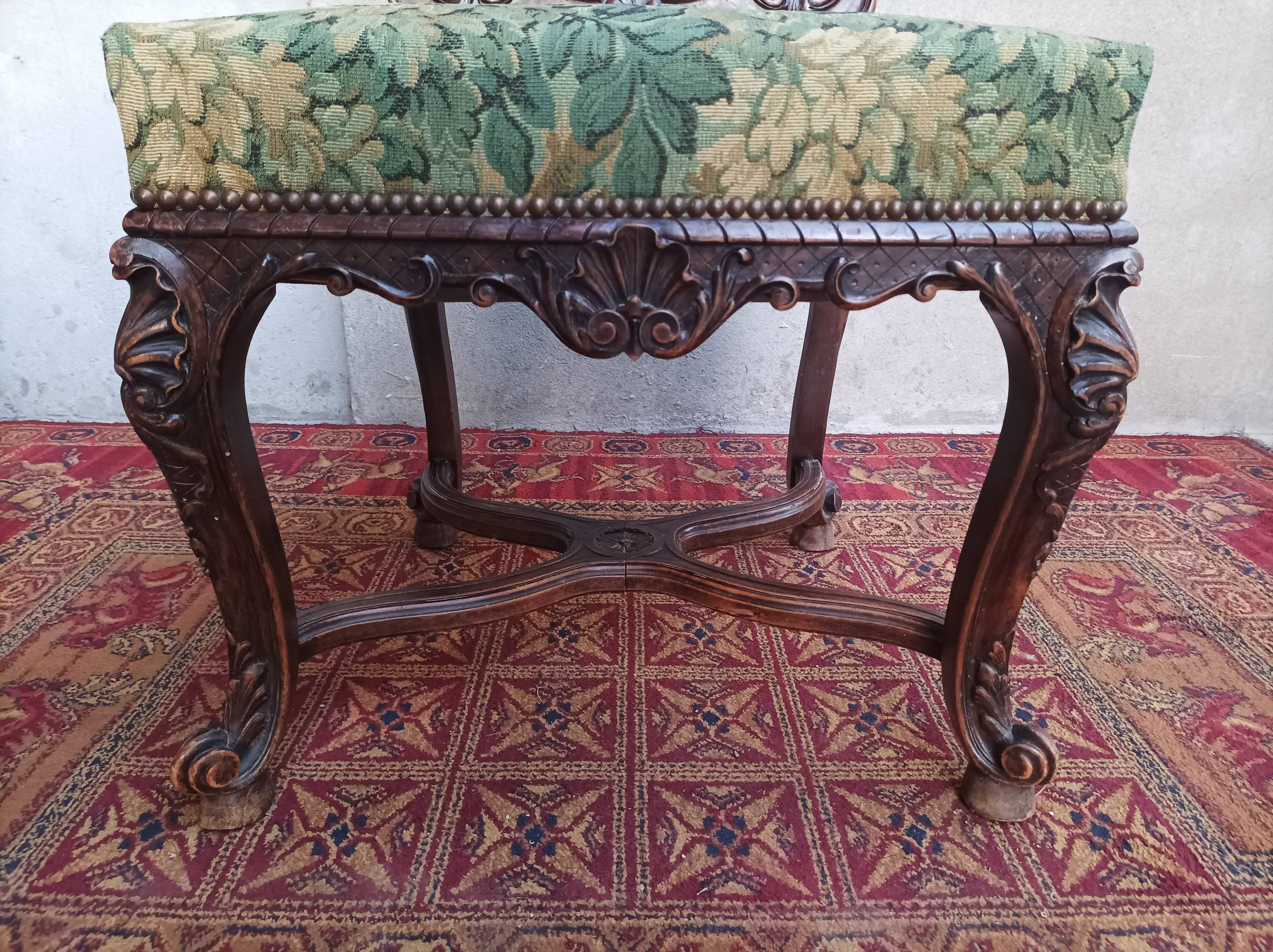 Louis XV chair in walnut 19th