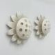 Set of 2 Emil Stejnar wall lamps with flower crystals, 1950s Vienna