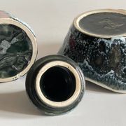 Vintage LUC VALLAURIS Ceramic Sugar Bowl