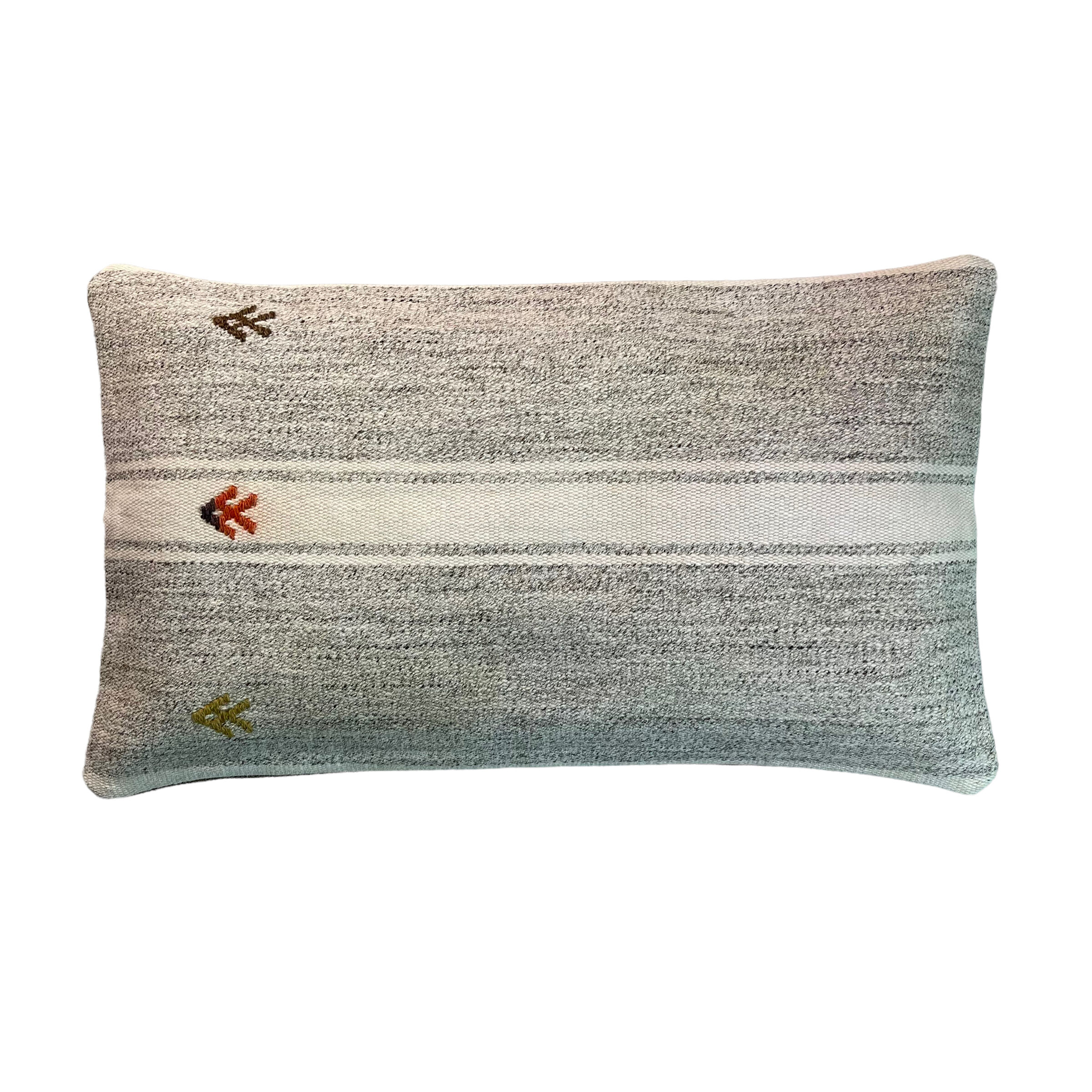 Vintage turkish kilim cushion cover, 30 x 50 cm