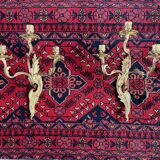 Paire d'appliques en bronze doré à 3 lumières style Louis XV