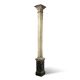 Pair of wooden columns painted to imitate marble. 1880s.