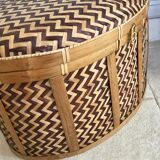 Wicker and bamboo chest