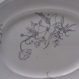Plat ovale ancien J.Vieillard Bordeaux