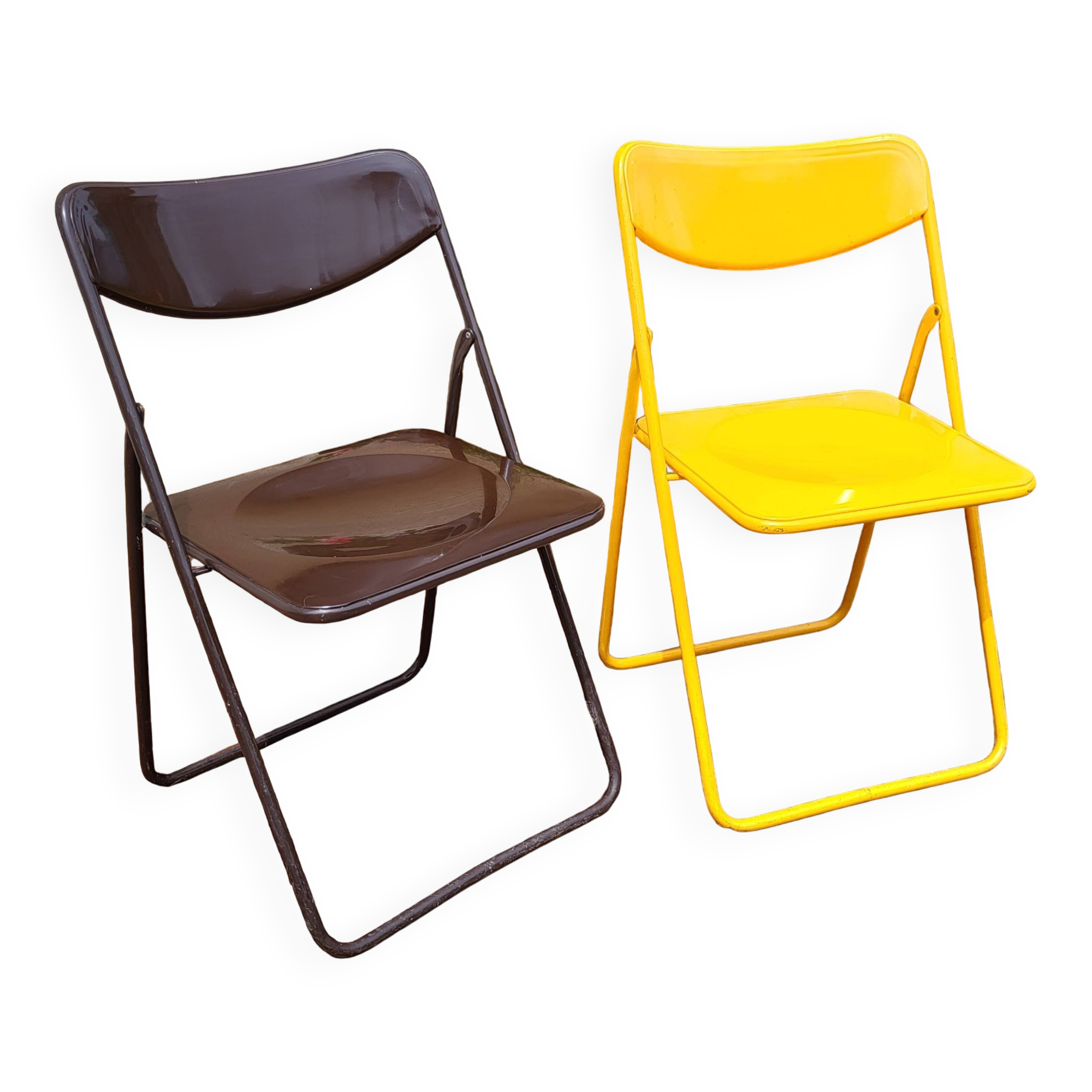 Pair of IKEA folding chairs from the 1980s
