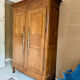 19th century oak wedding armoire