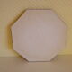 Octagonal plate underside in formica and wood - 1960/70s