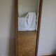 Miroir bois brut biseauté