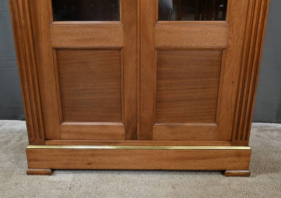 Small Glass-fronted Mahogany Bookcase, Louis XVI style – 1930