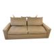 Maries Corner 3-seater sofa Dakota model in mottled beige color