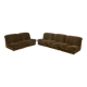 Modular brown velvet sofa by Stilgamma 70s