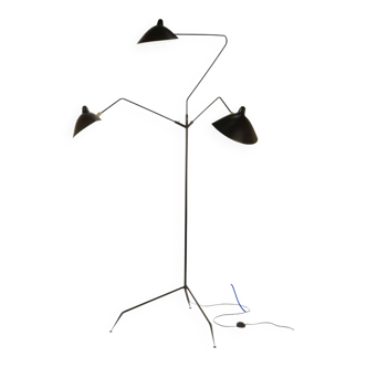 Three-arm floor lamp Editions Serge Mouille