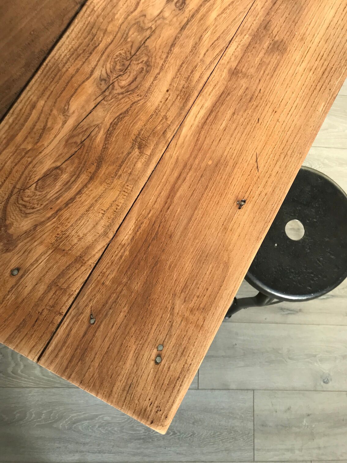 Table d'appoint esprit table de ferme