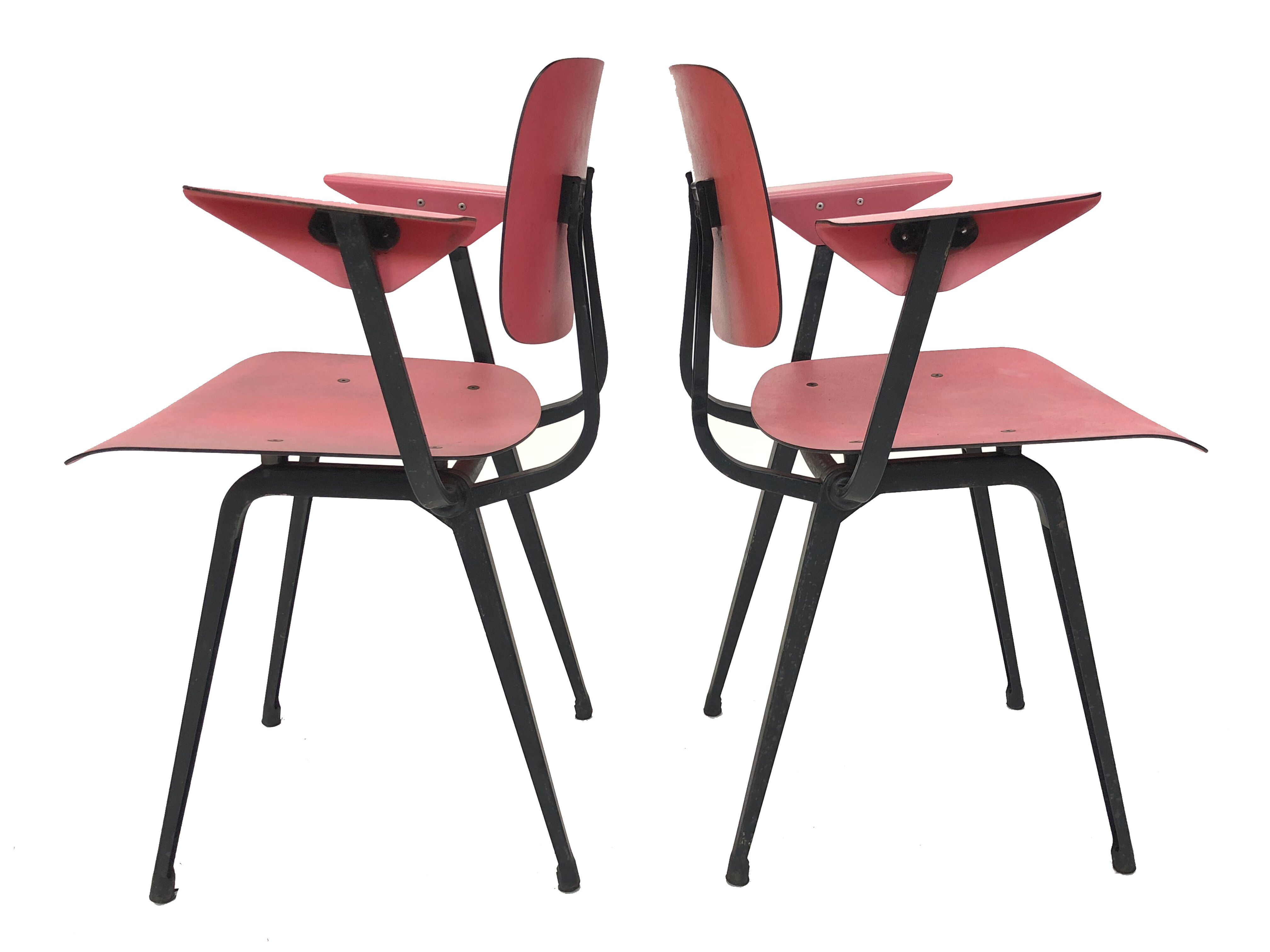 Lot of 4 chairs Friso Kramer model Revolt