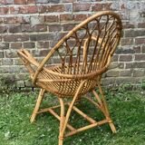 Rattan armchair