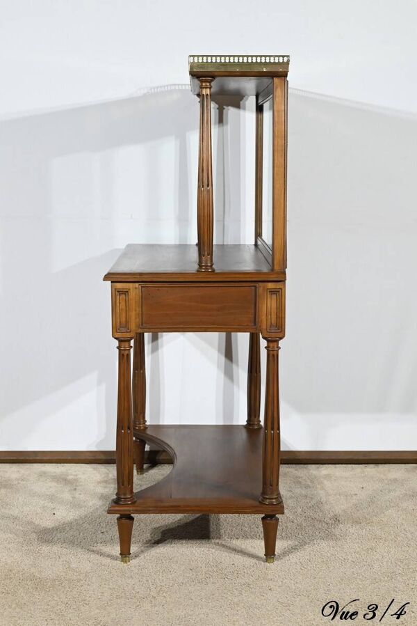 Table console en merisier, style Louis XVI, fin XIXème