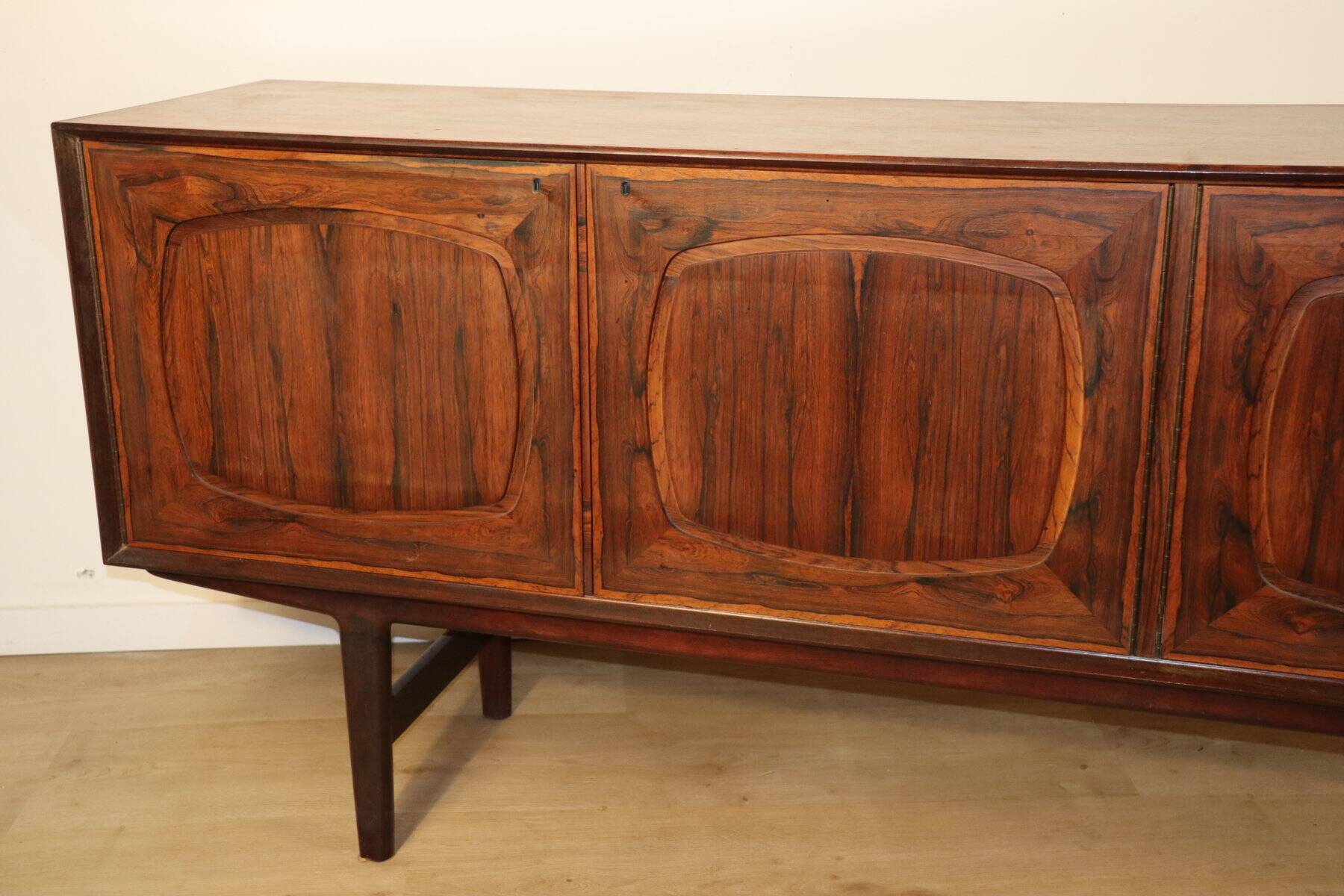 Scandinavian enfilade in rosewood by Fredrik Kayser, 1960