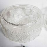 Set of 3 glass ceiling lamps 60