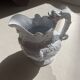 Sky blue English earthenware carafe