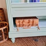 Green bookcase cabinet