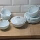 Coffee service in opaline in 1950s Art Deco style.