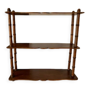 Étagère ancienne en bois façon