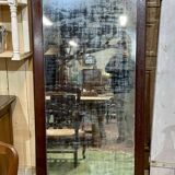19th century mirror with wooden frame, in its original state - 1m79x87cm