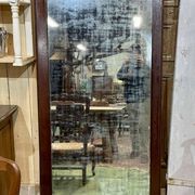 19th-century mirror with wooden frame, in original condition - 1.79m x 87cm