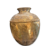 Indian jar in gilded copper