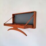 Scandinavian coat rack in solid teak Denmark 1960s