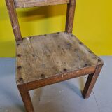 French Wooden Children's Chair, 1st Half Of The 20th Century