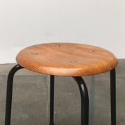 Tabouret danois du milieu du siècle par MH Stalmöbler