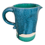 Blue ceramic jug