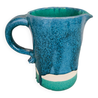 Pichet bleue céramique artisanale