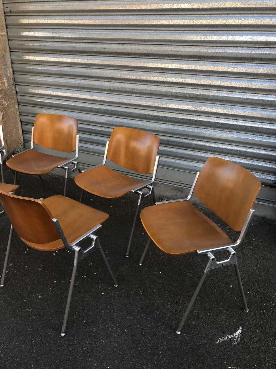Dsc 106 chairs by Giancarlo pieretti published by Castelli from the 70s