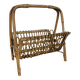 Vintage rattan magazine rack