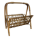 Vintage rattan magazine rack