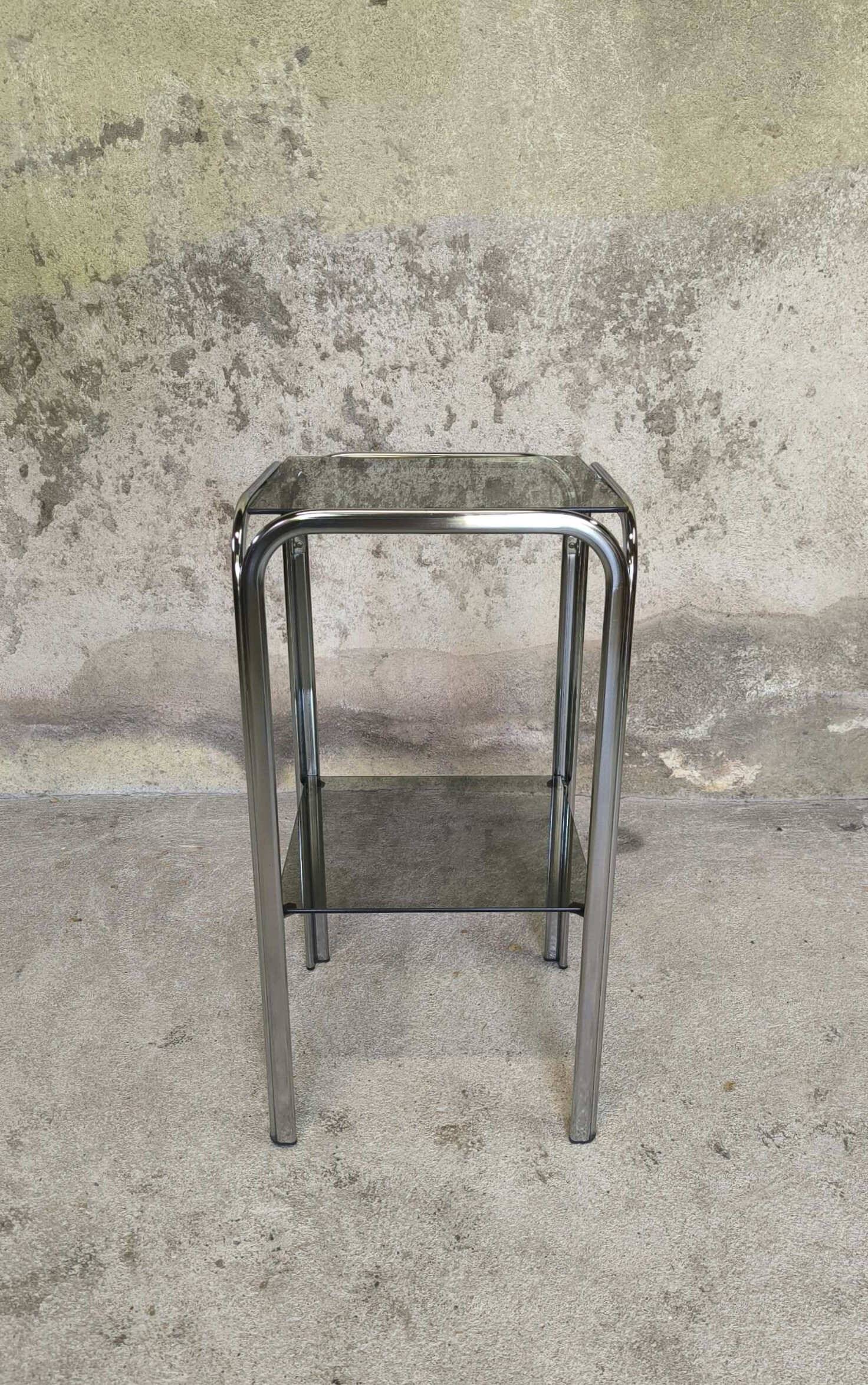 Vintage chrome saddle